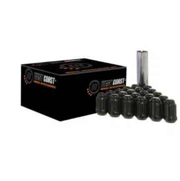 W55012SB – WC WHEEL ACC Wheel Installation Kit, 5 Lug Kit 1/2 Inch x 20 Thread Size 60 Degree Conical Acorn Spline Dr...